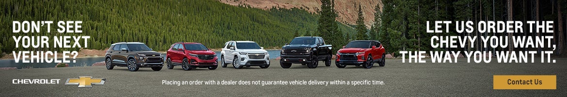Let Us Order Your Next Vehicle