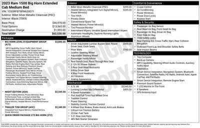 2023 RAM 1500 Big Horn Quad Cab 4x4 6'4" Box
