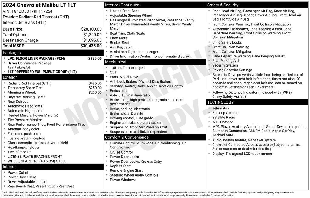 2024 Chevrolet Malibu 1LT