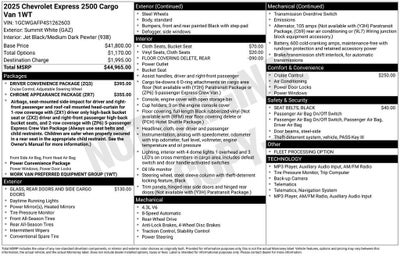2025 Chevrolet Express Cargo WT