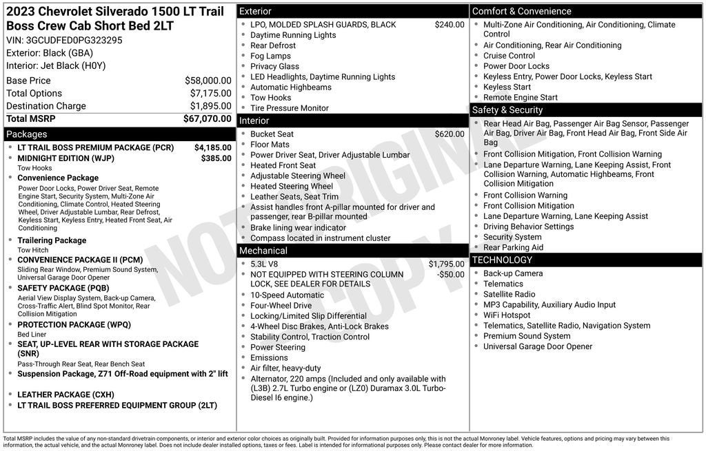 2023 Chevrolet Silverado 1500 LT Trail Boss