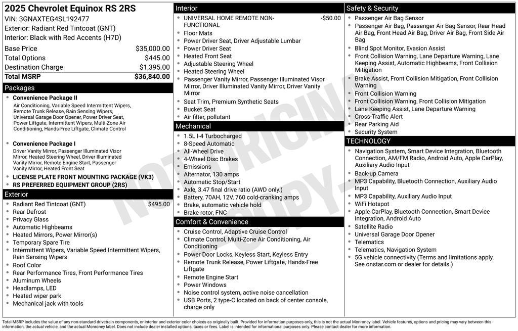 2025 Chevrolet Equinox RS
