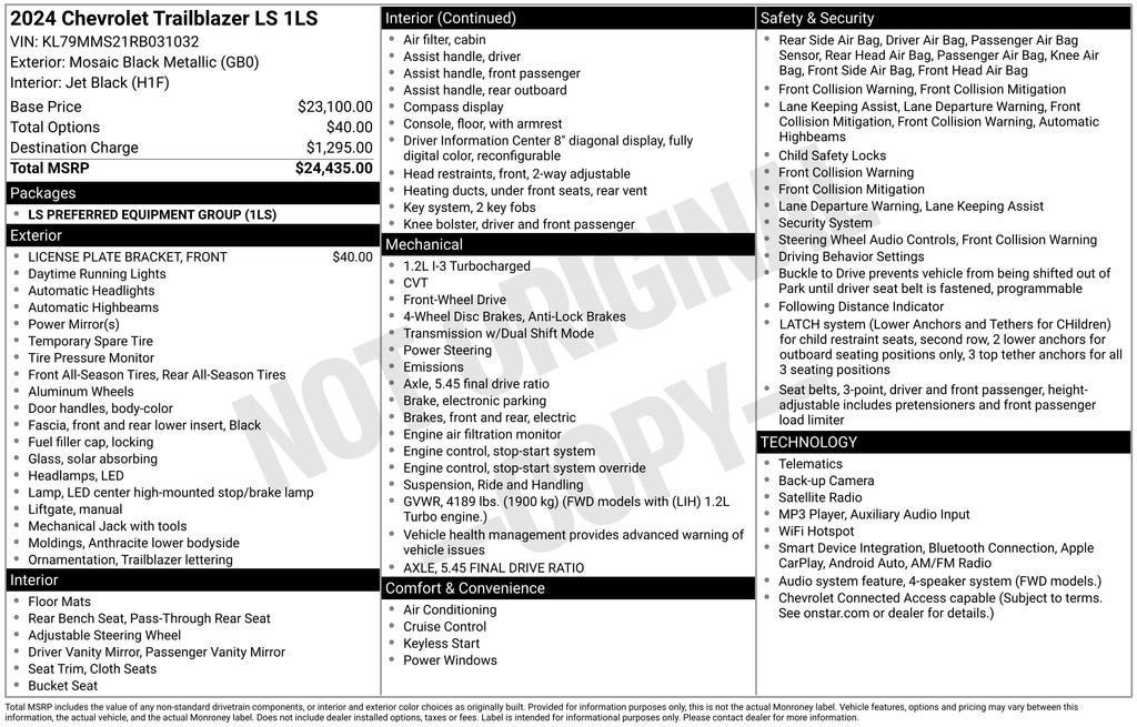 2024 Chevrolet Trailblazer LS
