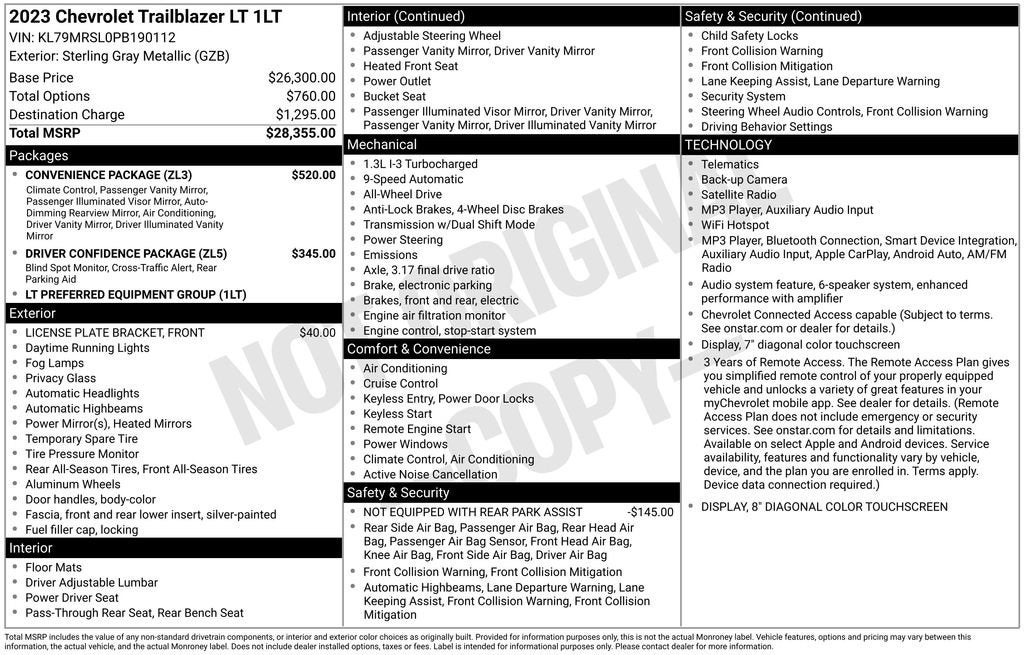 2023 Chevrolet Trailblazer LT