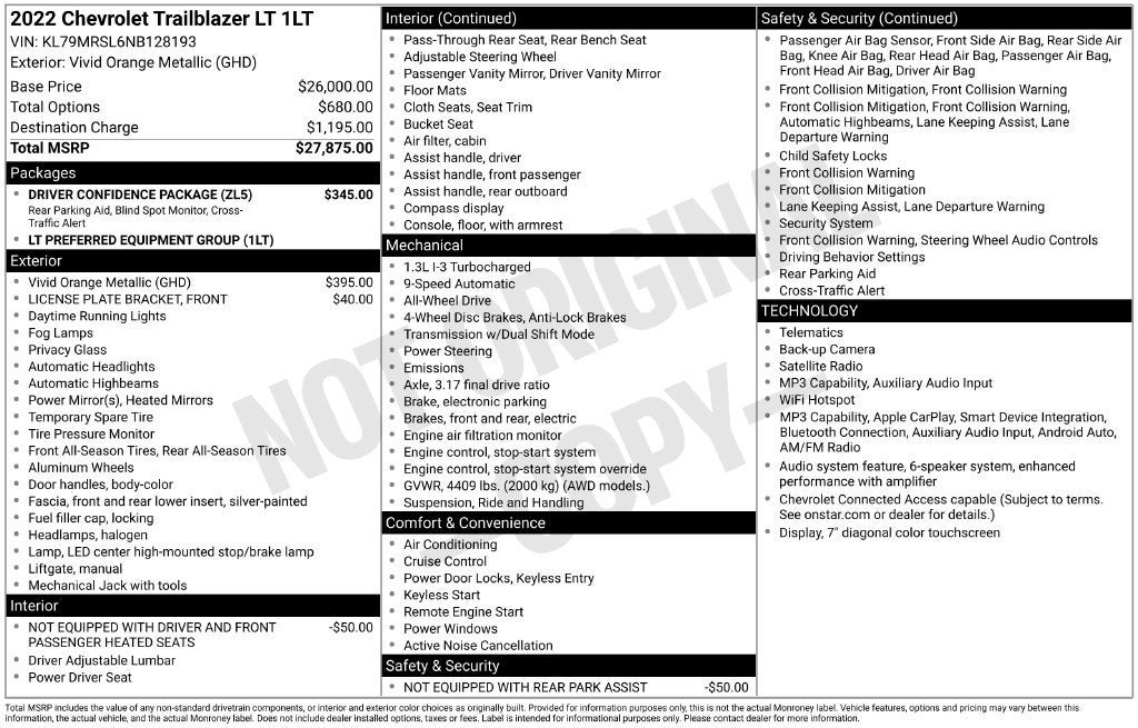 2022 Chevrolet Trailblazer LT