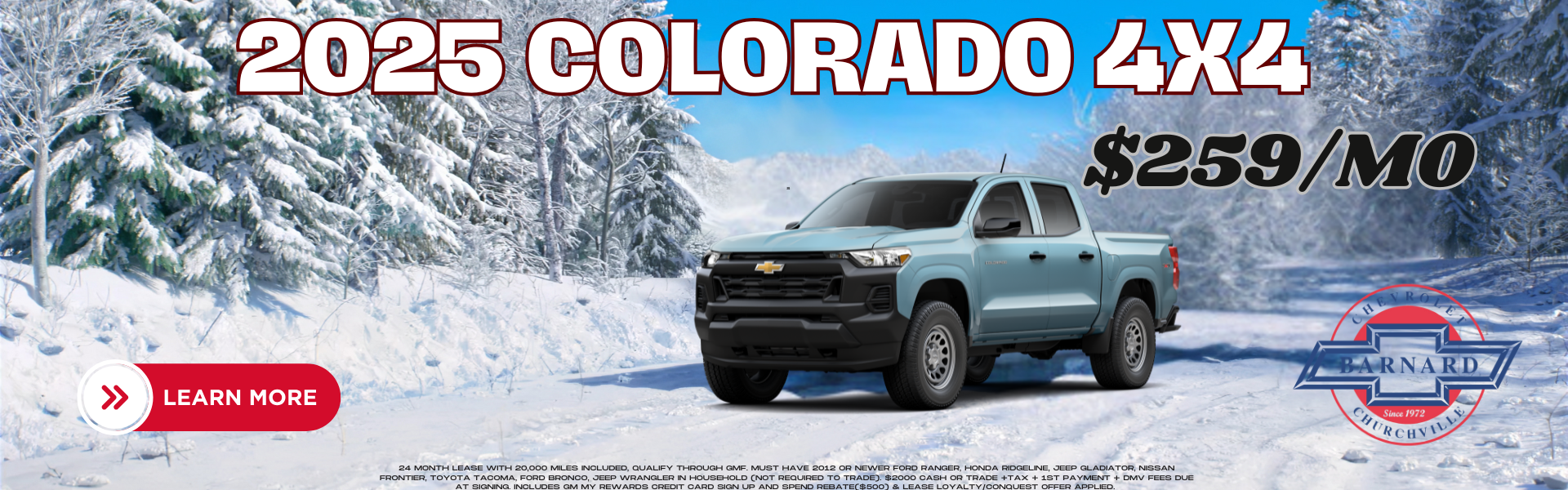 2025 Colorado Closeout Pricing