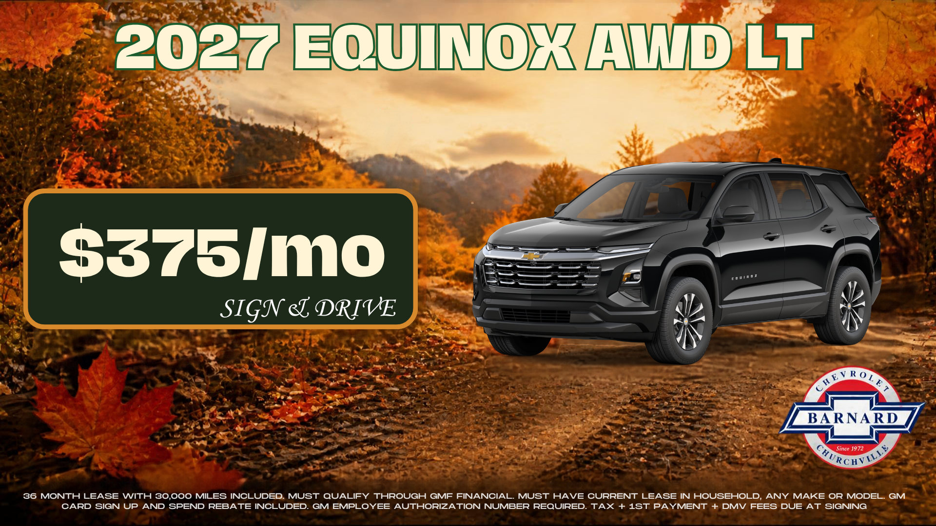 2027 Equinox Lease Special